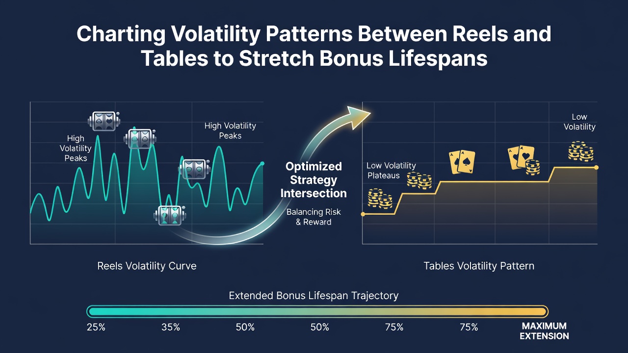 Detailed graph illustrating bonus lifespan extension through volatility management