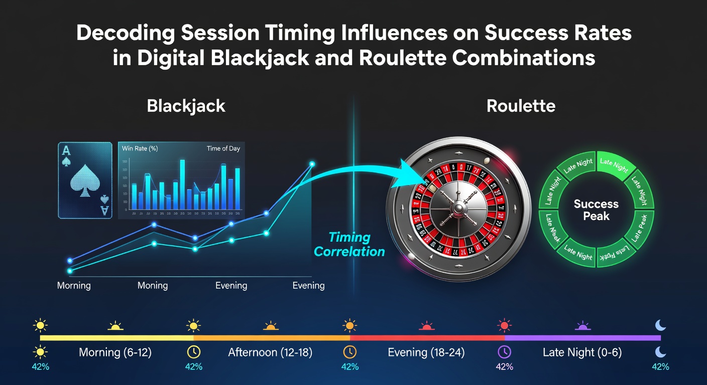 Digital blackjack and roulette interface showing session timers and game statistics