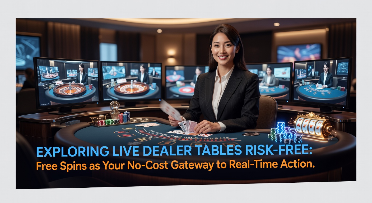 Vibrant live dealer blackjack table with dealer shuffling cards under studio lights, chips stacked high, and digital interface showing real-time bets
