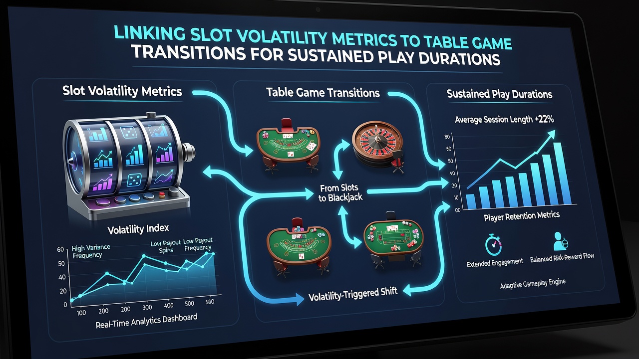 Casino floor layout illustrating player flow from slot banks to table game pits during extended sessions