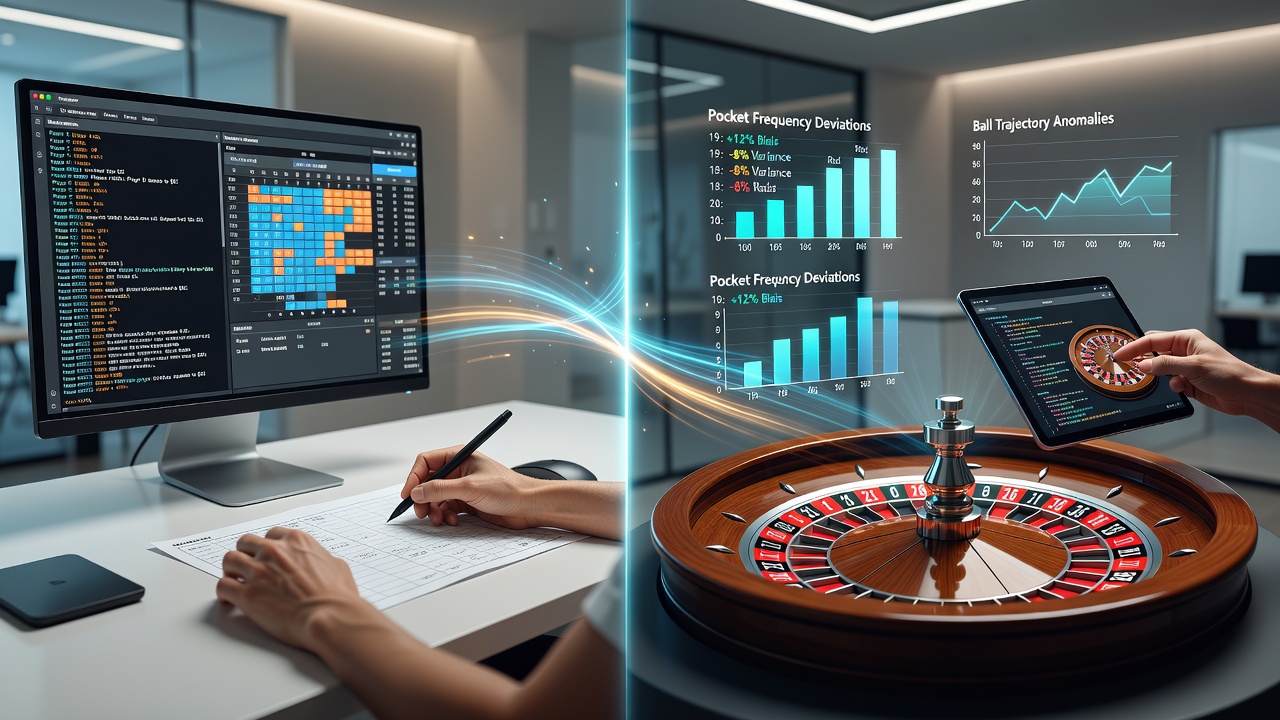 Statistical charts comparing poker frequencies to roulette spin distributions